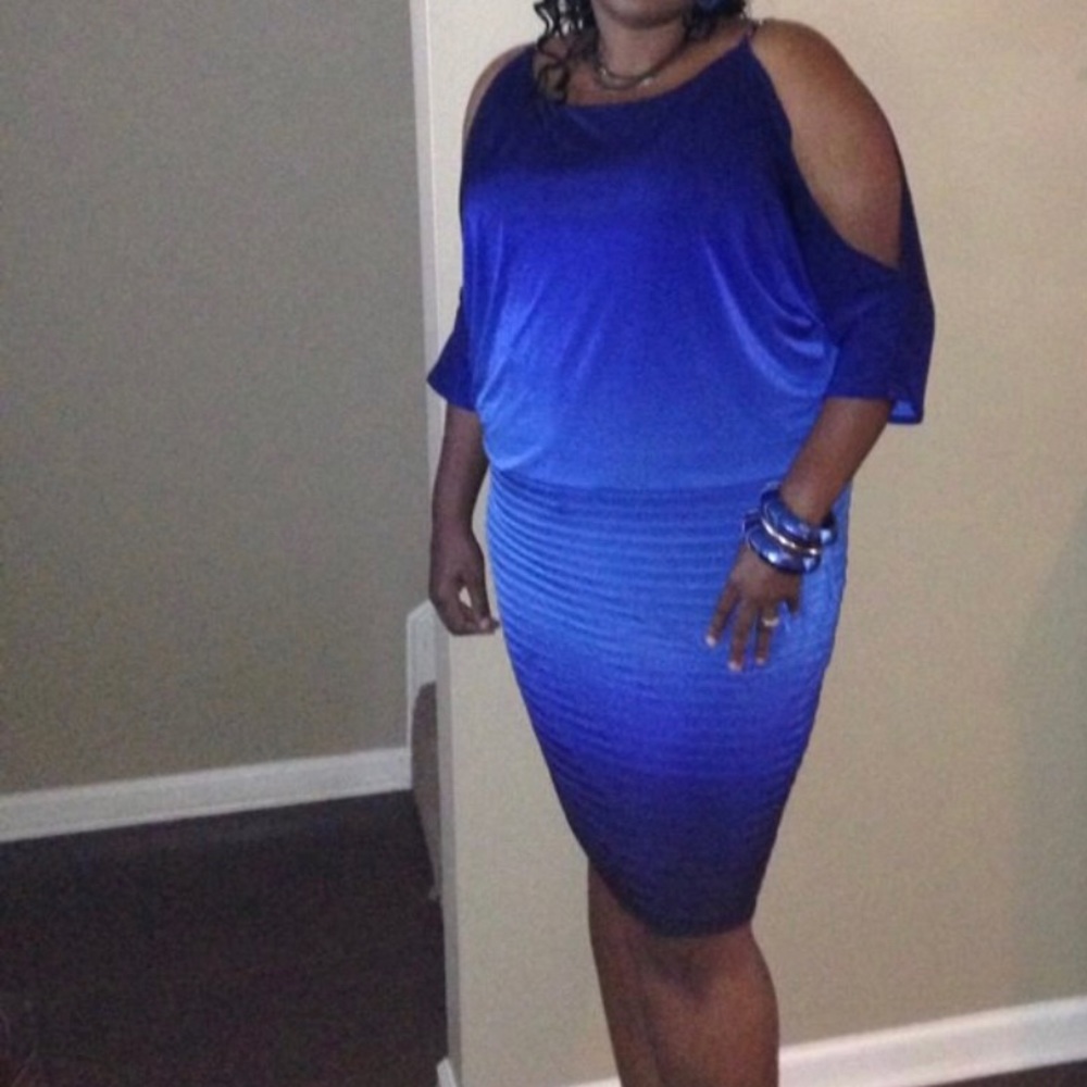 Gorgeous Cobalt Ombré Blue Dress